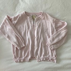 TBBC Pink eyelet cardigan in GUC. Size 3T